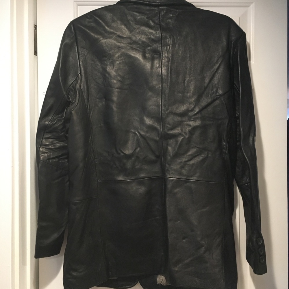 Adler leather jacket, black, Men’s size 42 - Picture 6 of 7